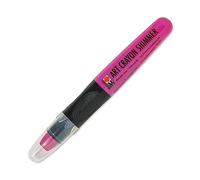 Marabu Art Crayons - Shimmer Rose Pink - Highly Pigmented Glittery Watercolor Crayons - Smooth and Easy Blending Water Soluble Crayons for Mixed Media Artists - Arts and Crafts for Adults