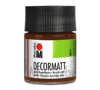 Marabu Decormatt 14010005047 Acrylic Light Brown 047, 50 ml, Velvet Matte Acrylic Paint Water-Based Creamy and Colour-Intense, Saliva-Resistant, Weatherproof, for Free Painting and Stenciling