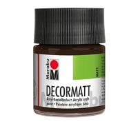 Marabu Decormatt Acrylic Paint 50 ml dark brown