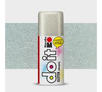 Marabu do-it Glitter Spray Paint, 582 Silver Flakes With Transparent Spray 150 ml, Lightfast and Quick Drying