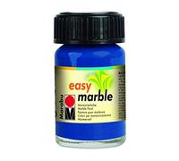 Marabu Easy Marble Jar 15ml with Dropper Cap-Dark Ultramarine, Paint, 4.8 x 3 x 3.2 cm