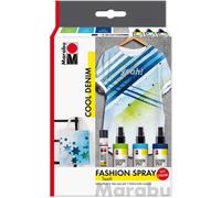 Marabu Fashion Spray Set - Blue Denim