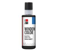 Marabu Window Colour Paint Fun & Fancy, Black, 80 ml (Pack of 1)