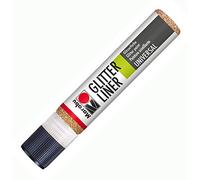 Marabu Glitter Liner Pen 25ml - 586 Red Gold