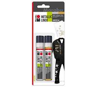 Marabu Metallic Liner Pen 25ml Assortment - Gold/Silver
