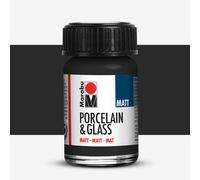 Marabu : Porcelain & Glass : Matt : 15ml : Black