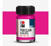 Marabu : Porcelain & Glass : Matt : 15ml : Rasperry