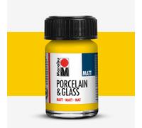 Marabu : Porcelain & Glass : Matt : 15ml : Sunshine Yellow