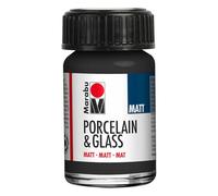 Marabu : Porcelain & Glass : Matt : 15ml : Black