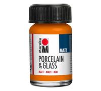 Marabu Porcelain & Glass Paint 15ml Matt Orange