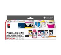 Marabu Porcelain & Glass Paint Matt Starter Set