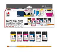 Marabu Porcelain & Glass Paint Matt Starter Set