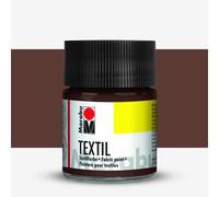Marabu Textil Jar, Fabric Paint, Dark Brown, 50 ml (Pack of 1)