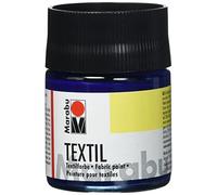 Marabu Textil Fabric Paint, Dark Blue, (053), 50ml, For Fabric Painting, Printing Of Coloured Fabrics