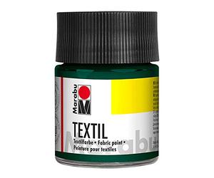 Marabu Textil Jar, Fabric Paint, Dark Green, 50 ml (Pack of 1)