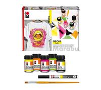 Marabu Textil Neon Fabric Printing Set