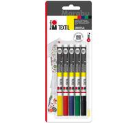 Marabu Textil Painter Fabric Marker Pen 1-2mm (5pk)