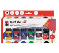 Marabu Textil Plus Fabric Paint Starter Set (6x15ml)