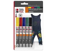 Marabu Textil Plus Painter Pen (3mm Tip) - Assortment (Pack of 5)