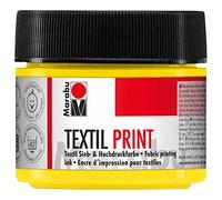 Marabu 17030050919 Screen and High Printing Water Based Odourless and Non-Fading Long Open Time for Light and Dark Textiles 100 ml Primary Yellow