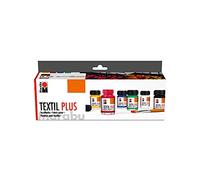 Marabu Textile dye Set, fabric, Multi-Coloured, 15 ml (Pack of 6)