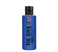 Marabu TIE DYE Ink Tie Dye in Dark Blue, 80 ml, Water-Based Paint, Vegan, Radiant Fabric Dye for Light Textiles up to 20% Synthetic Fibre Content, 17300004053