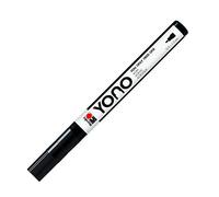 Marabu Yono Marker Pen, Fine Bullet Tip, (0.5-1.5mm), Black, (073), Single Pen, Works On Any Surface, Metal, Glass, Wood, Fabric, Stone, Plastic, Cardboard