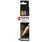 Marabu Yono Marker Pen Sets, Fine Bullet Tip, Works On Any Surface, Metal, Glass