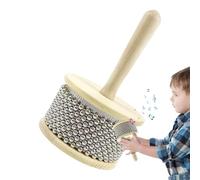 Maraca Hand Percussion Instrument Stainless Steel Beads Percussion Shaker | Beaded Cylinder Latin Rhythm Instrument for Classroom Band Music Education Kids Group Activity Learning Rhyth