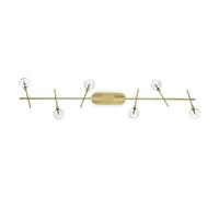 Ideal Lux Lighting Maracas 6 Light Ceiling Light Antique Brass