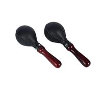 Maracas for Adults Coconut Shell Wooden Handles, Rhythmic Ball Portable Beginner for Mexican Fiesta Party Favors, Weddings(2 Pcs,B)