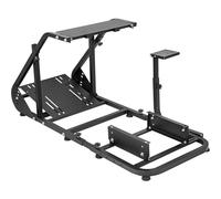 Marada Reinforced Stabilizing Racing Steering Wheel Cockpit Compatible with Fanatec, PXN, Thrustmaster, Logitech Device Adjustable Driving Simulator TV Stand Wheel & Pedal & Handbrake Not Included