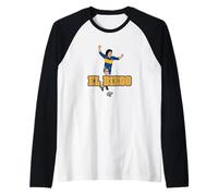 Maradona El Diego Boca Raglan Baseball Tee
