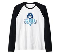 Maradona Il D10S di Napoli Raglan Baseball Tee