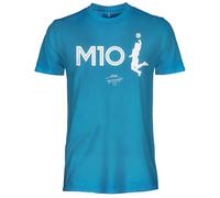 Maradona Official Logo Unisex Cotton T Shirt. Regular Fit T-Shirt for Adults and Boys, azure, XL