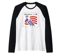 Maradona USA 94 Raglan Baseball Tee
