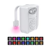 Maraiss 16-Color LED Toilet Night Light Inside Toilet - Motion Activated Toilet Seat Light with UV Sterilizer, Aromatherapy Function and Sensor, Ideal Xmas Stockings Gifts for Women Man