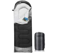Maraiss 3-4 Season Single Sleeping Bag, Warm & Cold Weather Sleeping Bag for Adults, Teenagers and Outdoor Activities like Hiking, Backpacking, Camping Black