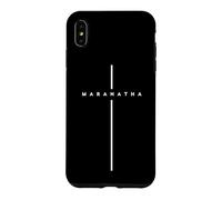 MARANATHA Greek quote Come Lord with Jesus cross Case for iPhone XS Max