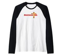 Maranatha Jesus Christ is Lord Bible Christian Raglan Baseball Tee