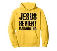 Maranatha Jesus Revient Phrase to Inspire Daily Faith Pullover Hoodie