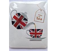 Maranda-Ti MT147 Mi Torch "Union Jack Time for Tea Cup & Saucer" Handy Handbag Purse Flashlight, Plastic, Multi-Colour