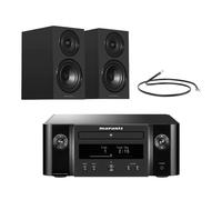 Marantz Melody X M-CR612 HiFi Music System with Wharfedale Diamond 12.1i Bookshelf Speakers Pair - Black