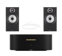Marantz MODEL M1 2.1 Channel Streaming Amplifier with Bowers & Wilkins 606 S3 Standmount Speakers HiFi Package