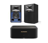Marantz MODEL M1 2.1 Channel Streaming Amplifier with JBL 4309 Studio Monitor Bookshelf Speakers Pair - Black