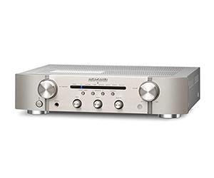 Marantz PM6007 HiFi Amplifier, Stereo Amplifier, 2 x 60 W, Optical Input, Phono Input, Subwoofer Output, Silver-Gold