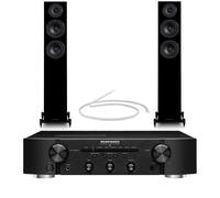 Marantz PM6007 Integrated Amplifier with Wharfedale Diamond 12.3i Floorstanding Speakers Pair Black HiFi Package