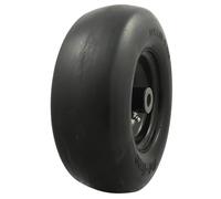 MARASTAR 00232 Universal Fit Flat Free 11 x4.00-5 Lawnmower Tire Assembly, 3.4" Centered Hub, 3/4" Bushing