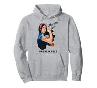 Marathi Girl Unbreakable Rosie Riveter Retro Heritage Pullover Hoodie