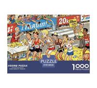 Marathon Aid Station Wooden Jigsaw Puzzle Waterproof 1000 Piece Puzzles for Adults Gifts Challenging And Brainteasing Educational Games
